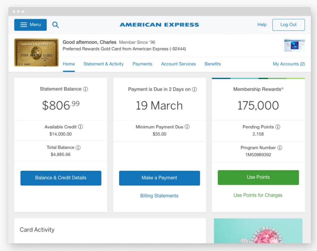 American Express global servicing platform case study visual